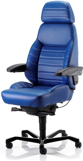 KAB Executive leather 24 hour control room chair